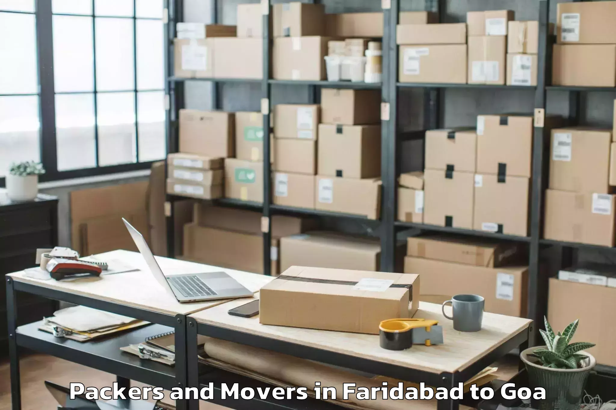 Expert Faridabad to Bicholim Packers And Movers